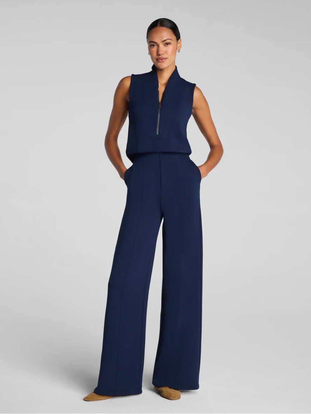 Spanx Shawl Collar Jumpsuit NWOT